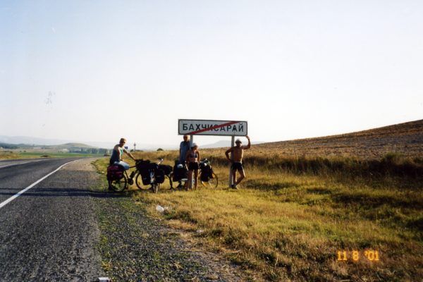 on the road